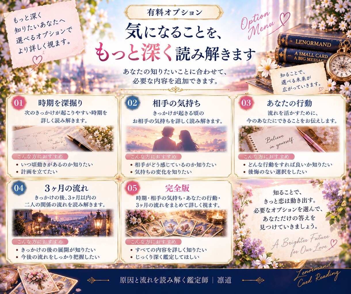 二人の関係を動かす「次のきっかけ」を視ます 連絡・再会・会話など、ご縁が動き出すきっかけを読み解きます イメージ9