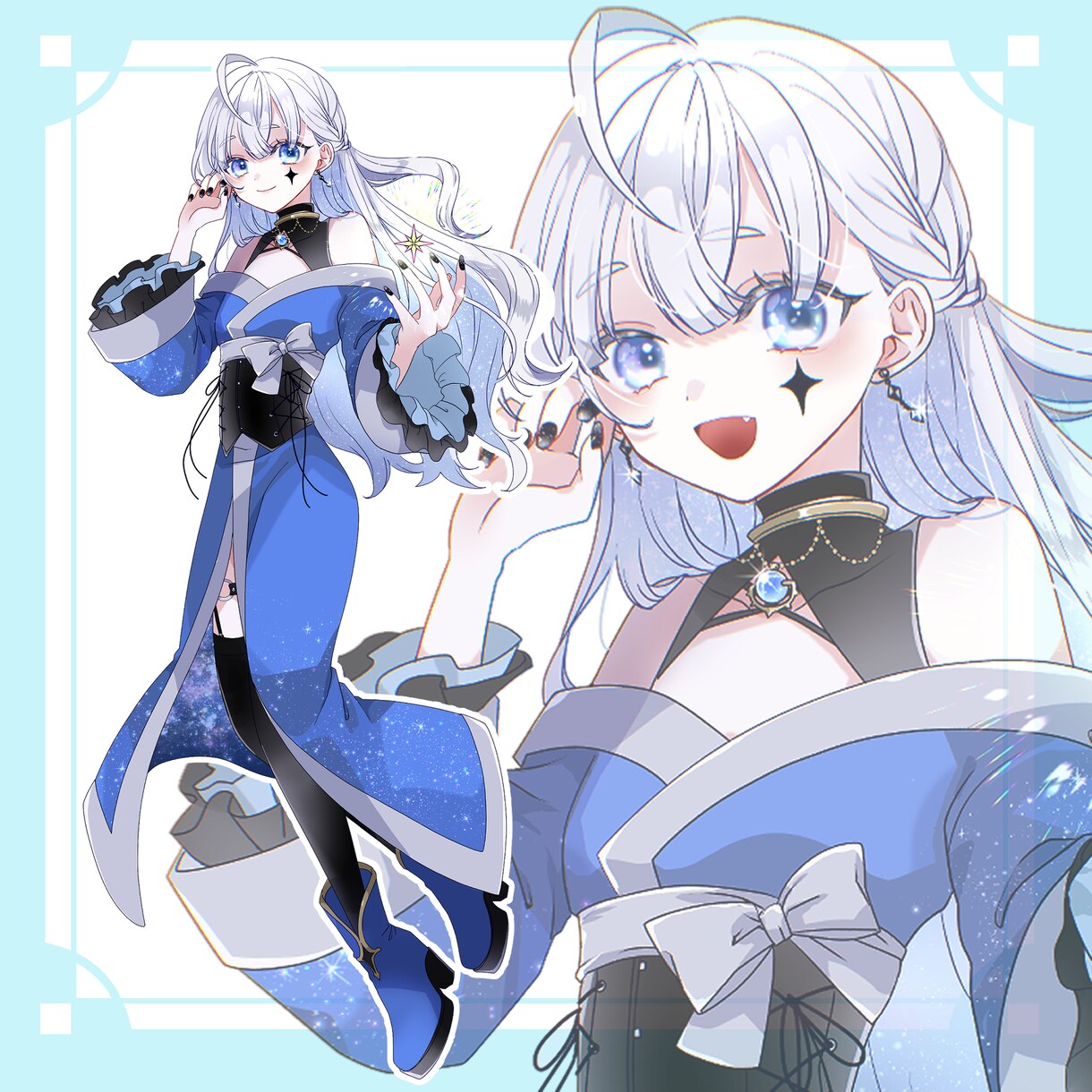 キャラクター立ち絵制作いたします 商用利用料込み、表情差分のおまけ1種付き！ イメージ1