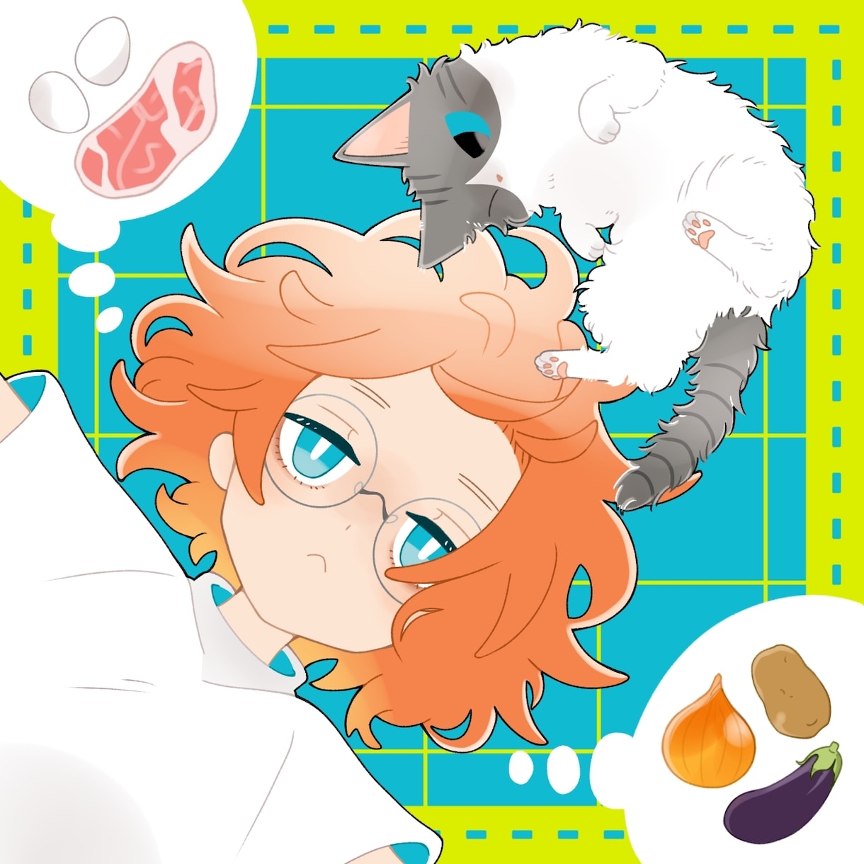 陰影の少ない、シンプルなイラストお描きます シンプルで可愛いイラストいかが？ イメージ5