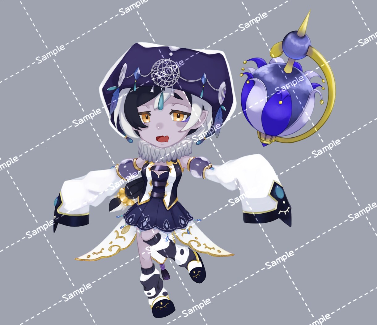 ゆるくてかわいいSDイラストをお描きします 夢絵/創作/コテ同/配信者様へのイラストプレゼントにも！ イメージ6