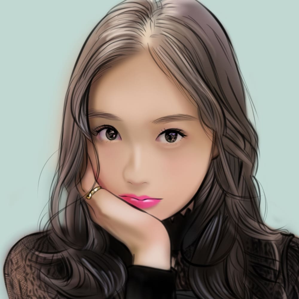 いろんなタッチでリアル系の似顔絵アイコン描きます カッコよく美しく可愛い似顔絵アイコンをお届け。 イメージ5