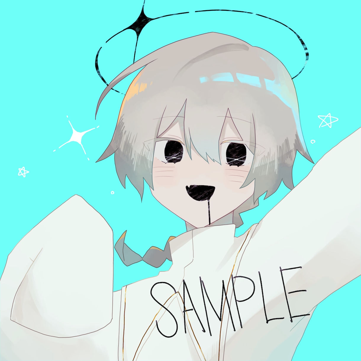 幼少から青年まで。SNSアイコン制作致します ガサガサした塗りで可愛い人物イラストを描きます イメージ1