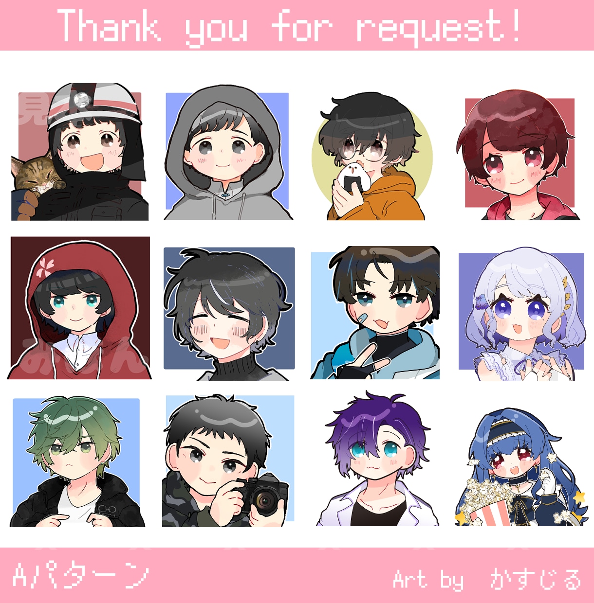 SNSの可愛いアイコンイラストを描きます 商用利用可！サムネイル等にもご利用いただけます！ イメージ3