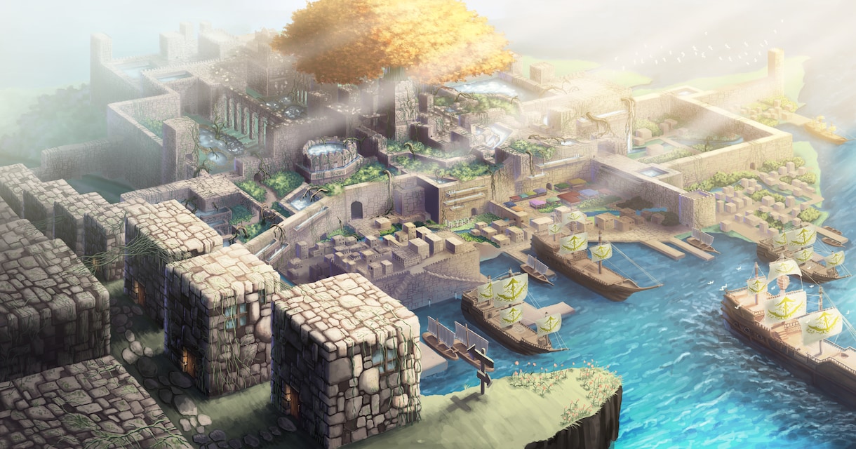 ファンタジーな背景イラストを描きます ゲームの背景やVtuberに背景を イメージ2