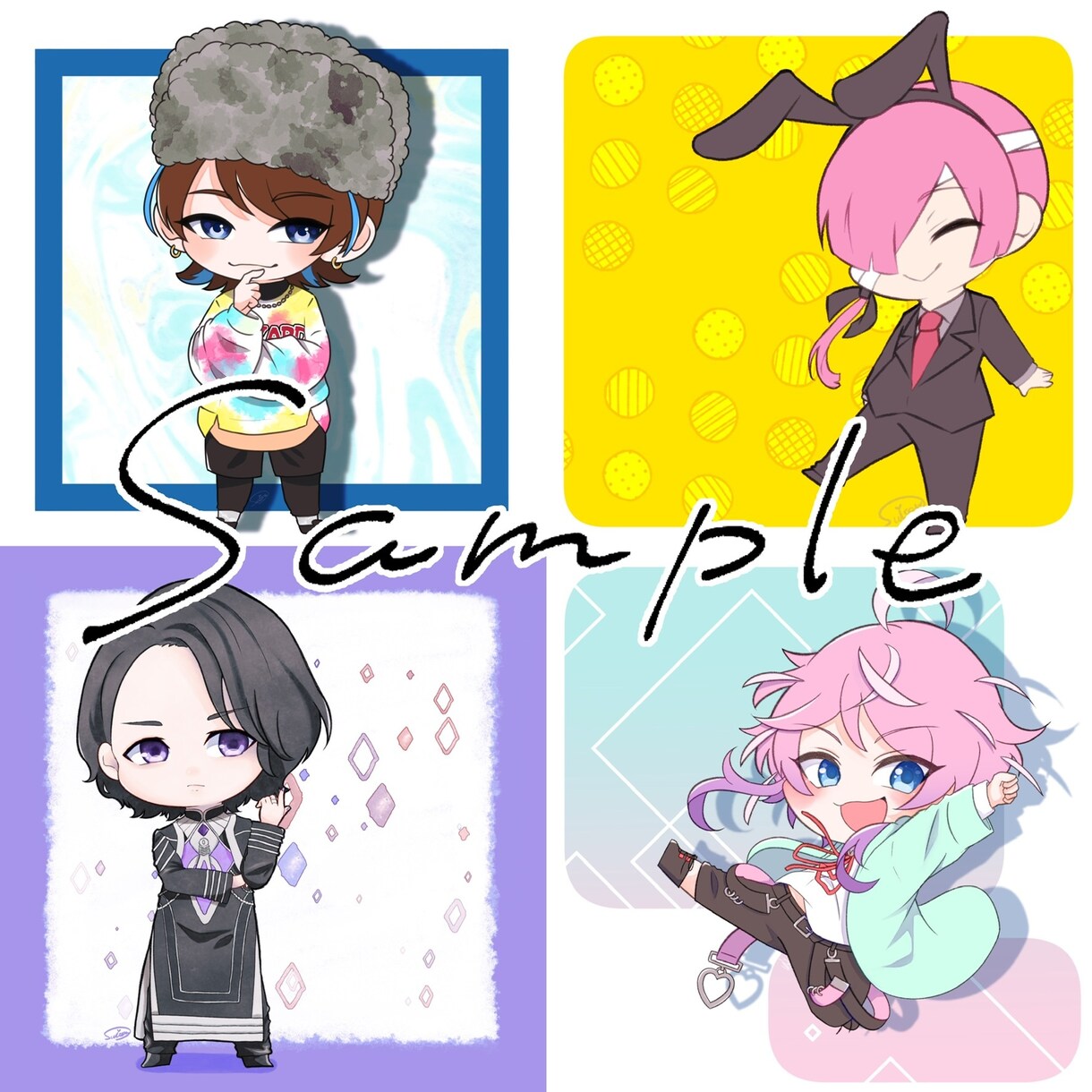 可愛いちびキャラ描かせて頂きます オリキャラ、VTuber、アイコン、アクスタなど イメージ4