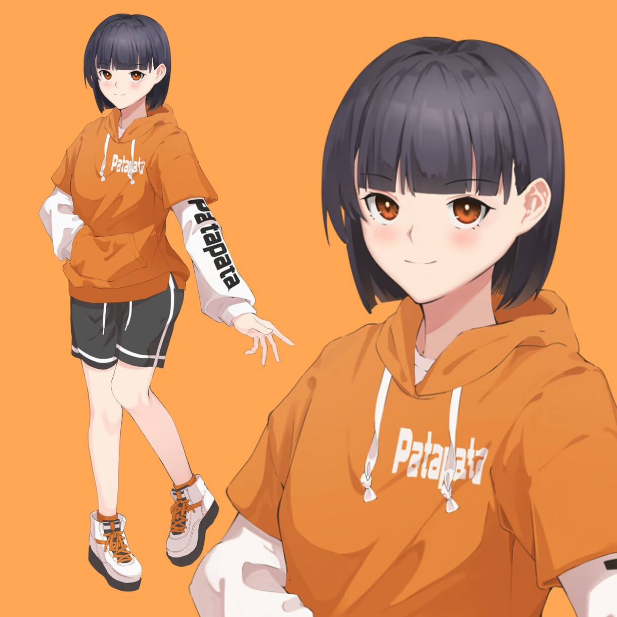 キャラクターデザインします 全身立ち絵が基本料金です。その他追加できます。 イメージ1