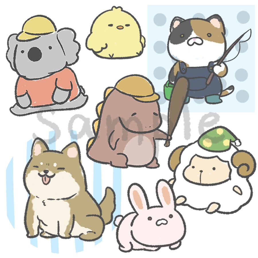 ゆる〜い動物のイラストを描きます 写真からのデフォルメイラスト化も可能です！ イメージ2