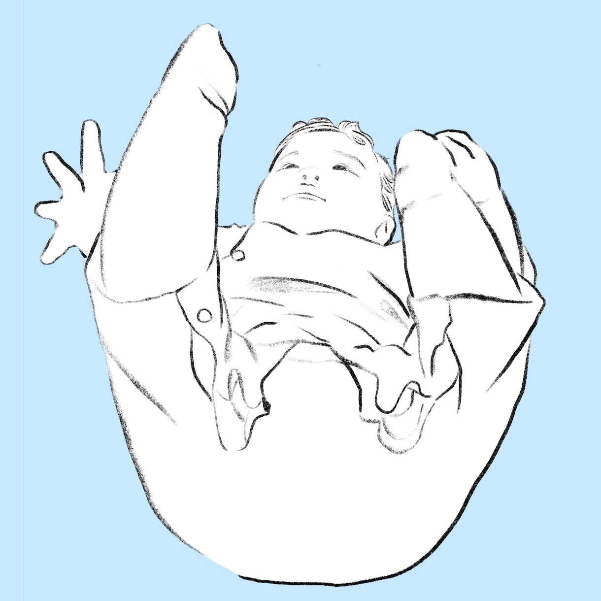 赤ちゃんの似顔絵描きます シンプルな鉛筆画風の似顔絵を描きます！データ納品です。 イメージ2
