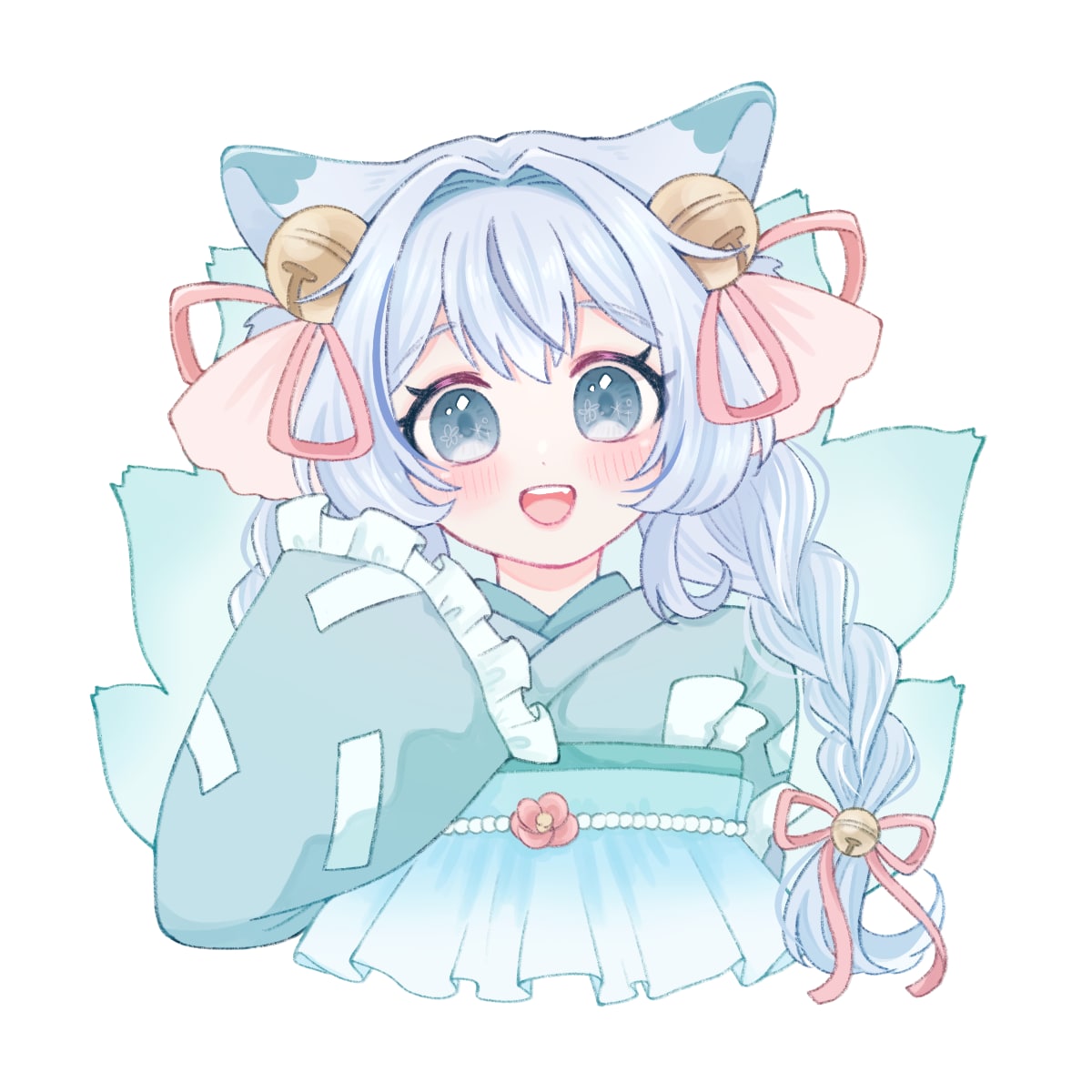 ふんわり可愛いアイコンを描きます 優しい雰囲気で制作します♪各種SNSなどにどうぞ イメージ8