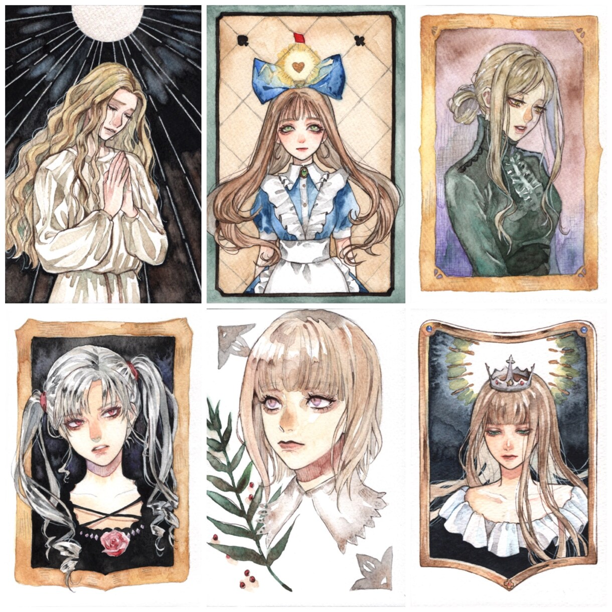 オシャレなSNSアイコン/イラストを制作致します 透明感のある美しいタッチをご希望の方に イメージ7