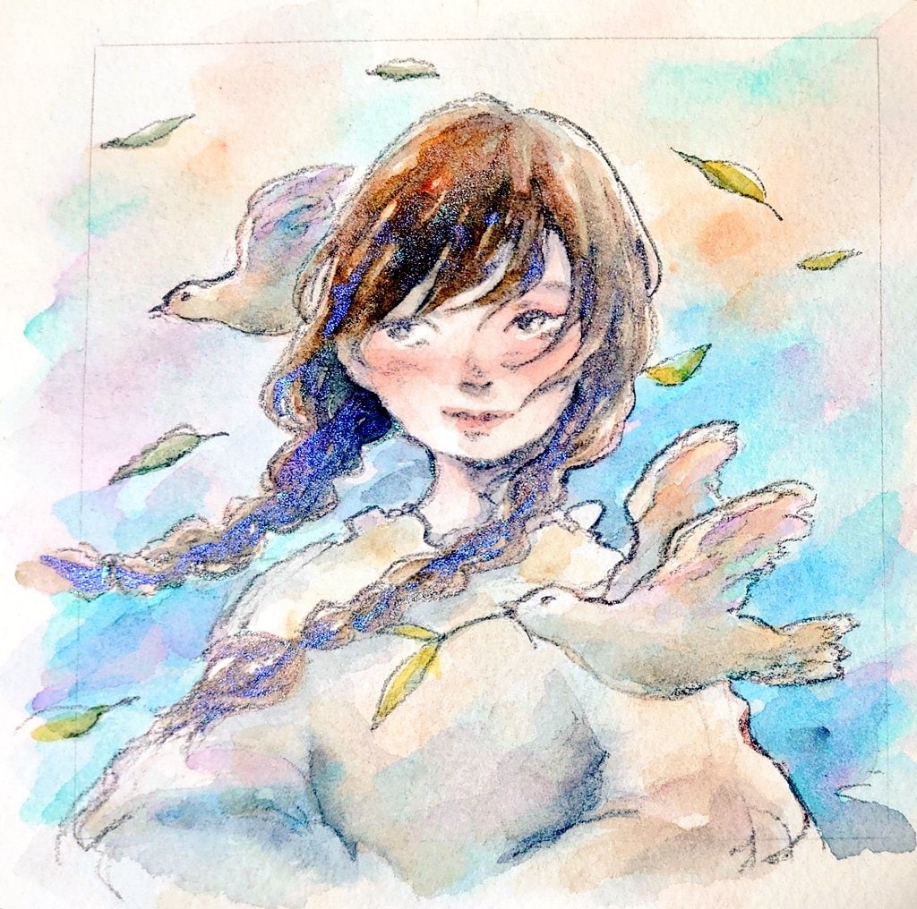 水彩で書籍の装画、CDジャケット等イラスト描きます 全てアナログで制作します。商用利用や趣味用にも◎ イメージ6