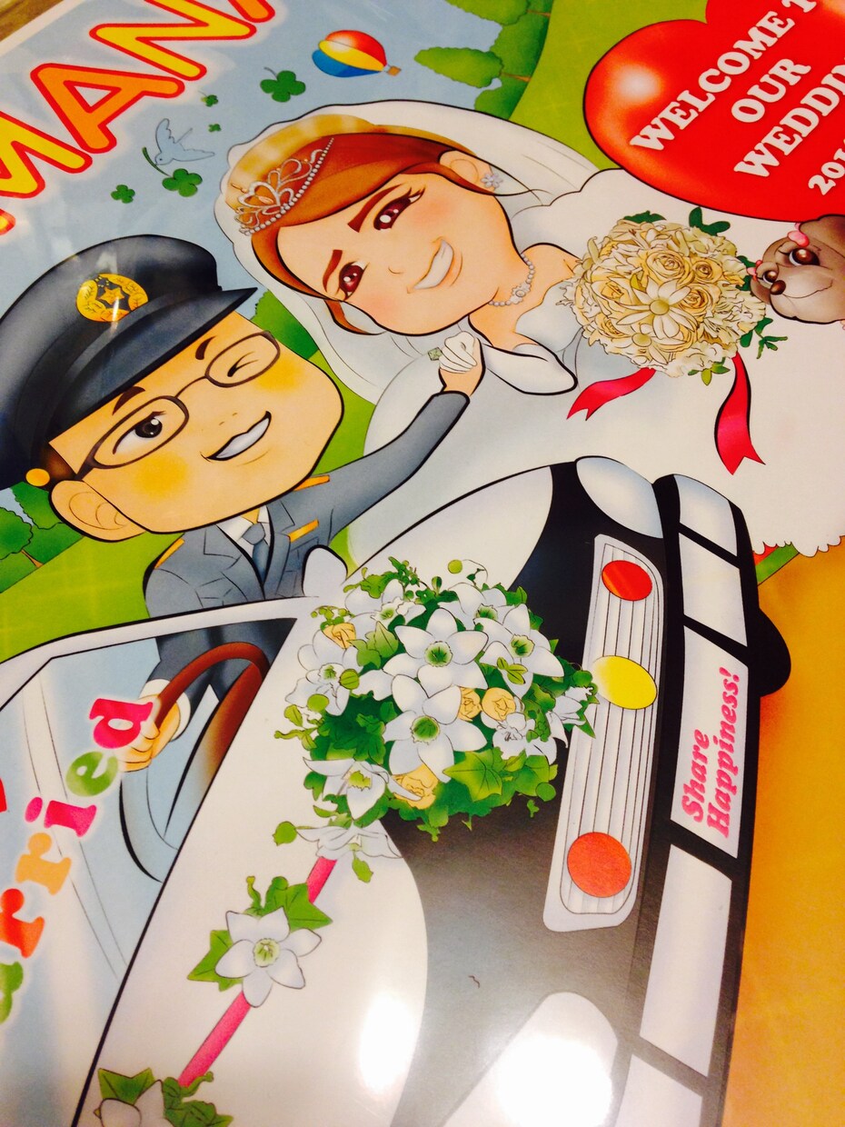世界でひとつ！ウェルカムボードや似顔絵お描きします 結婚・出産・お誕生日祝いなどに心のこもったイラストの贈り物を イメージ3