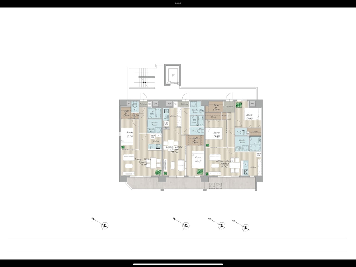 販促用色付き間取り作成いたします マイソク、販促用、賃貸募集時の色付き図面を作成いたします。 イメージ2