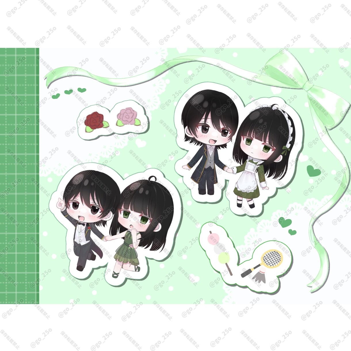 デフォルメ2人組イラスト作成します 夢絵やコテ同や創作などに！！！！！ イメージ4