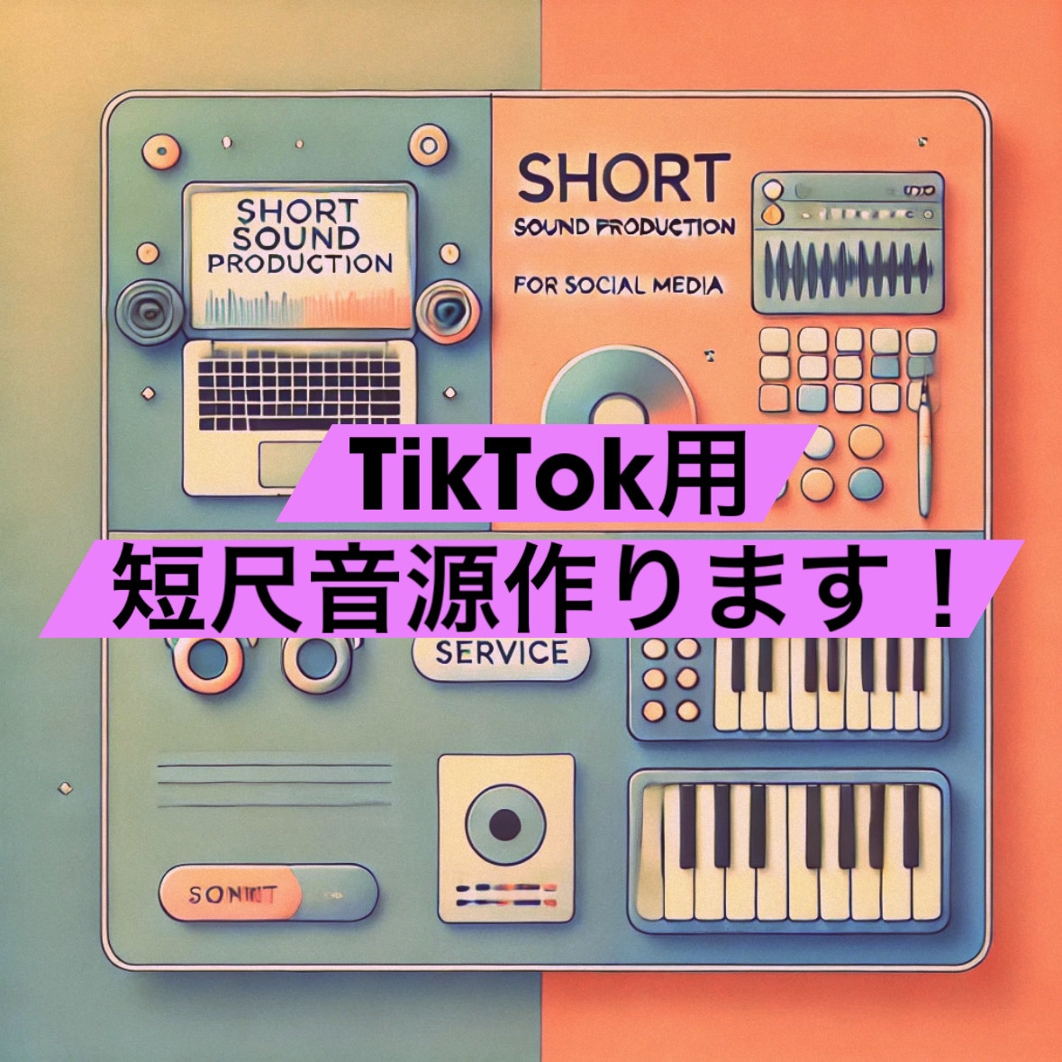 SNS映えする短尺音源を制作します バズを狙う“15秒”を音でつくります。 イメージ1