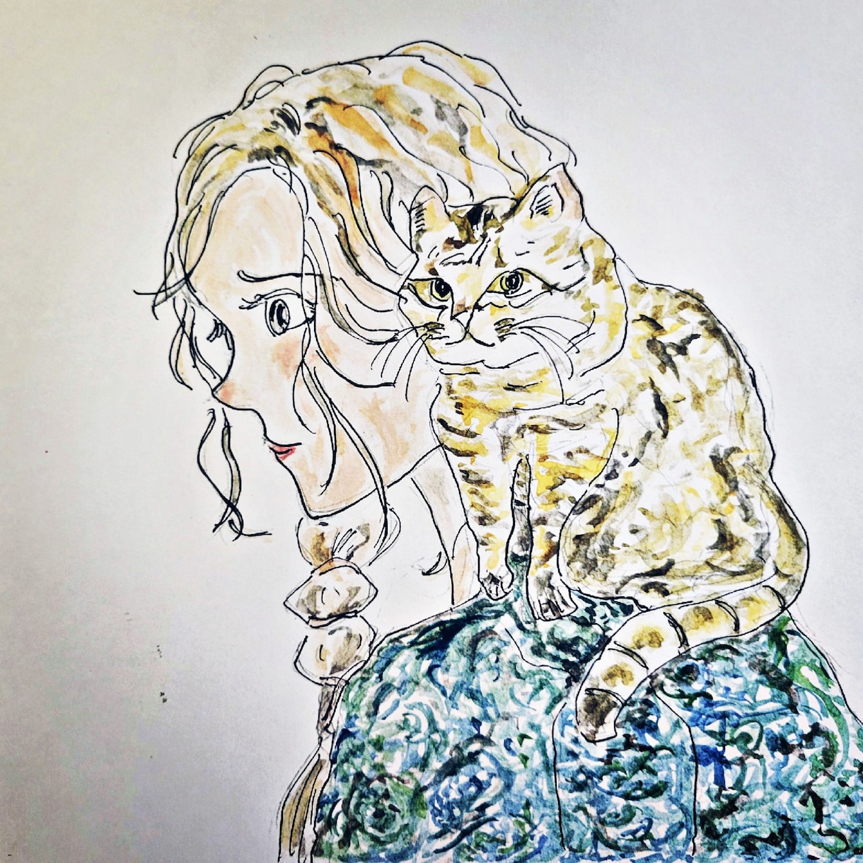 人物画、風景画を描きます 和風テイスト、色合いが得意です。 イメージ4