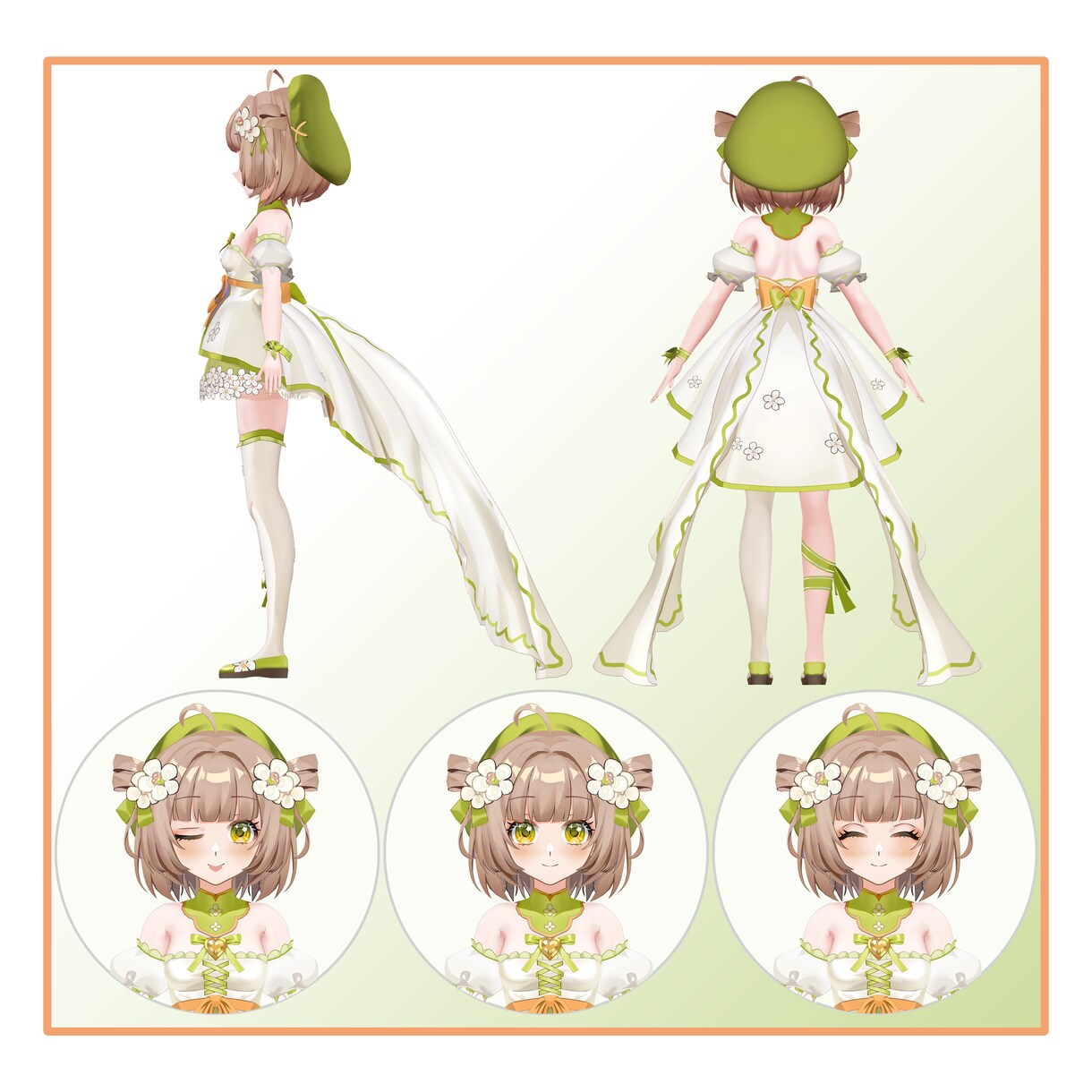 イラスト再現Vtuberさんの３Dモデルを作ります 【実績多数】２Dの魅力をそのまま3Dモデルにします！！ イメージ3