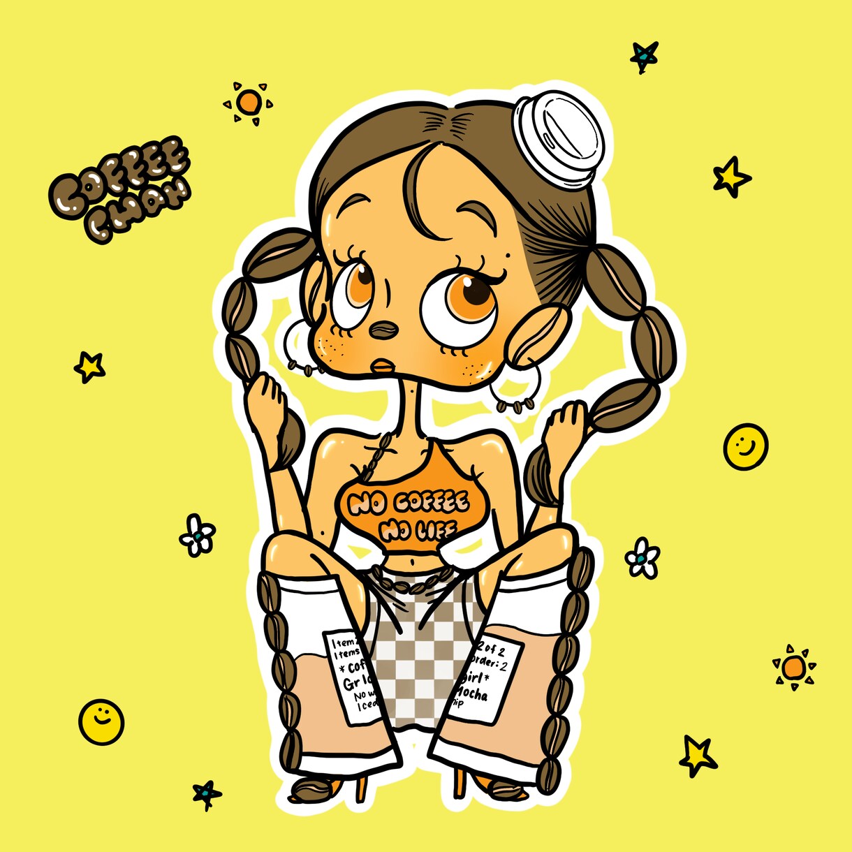海外風のポップで可愛いキャラクター作成します 可愛くてユニークなキャラクター、ポップで海外風のテイスト！ イメージ6
