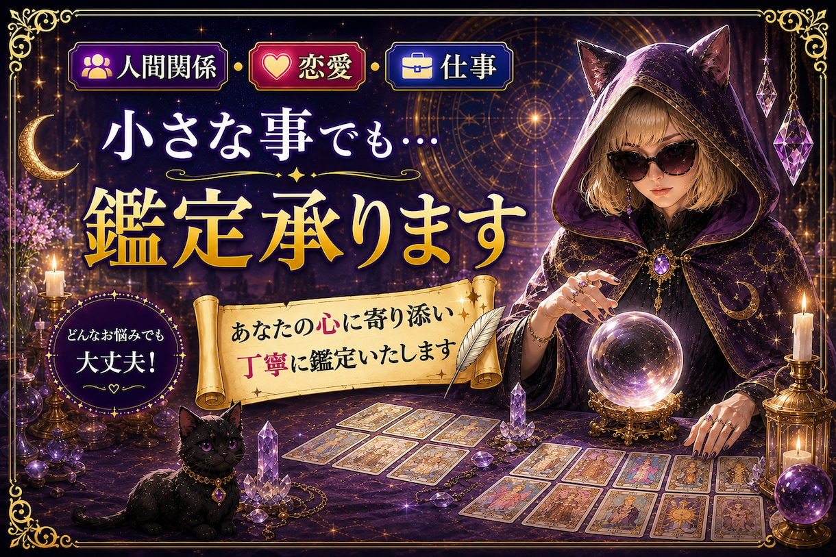タロット占い 相談1件500円で鑑定します 心が少し軽くなるカードからのメッセージをお届けします イメージ1
