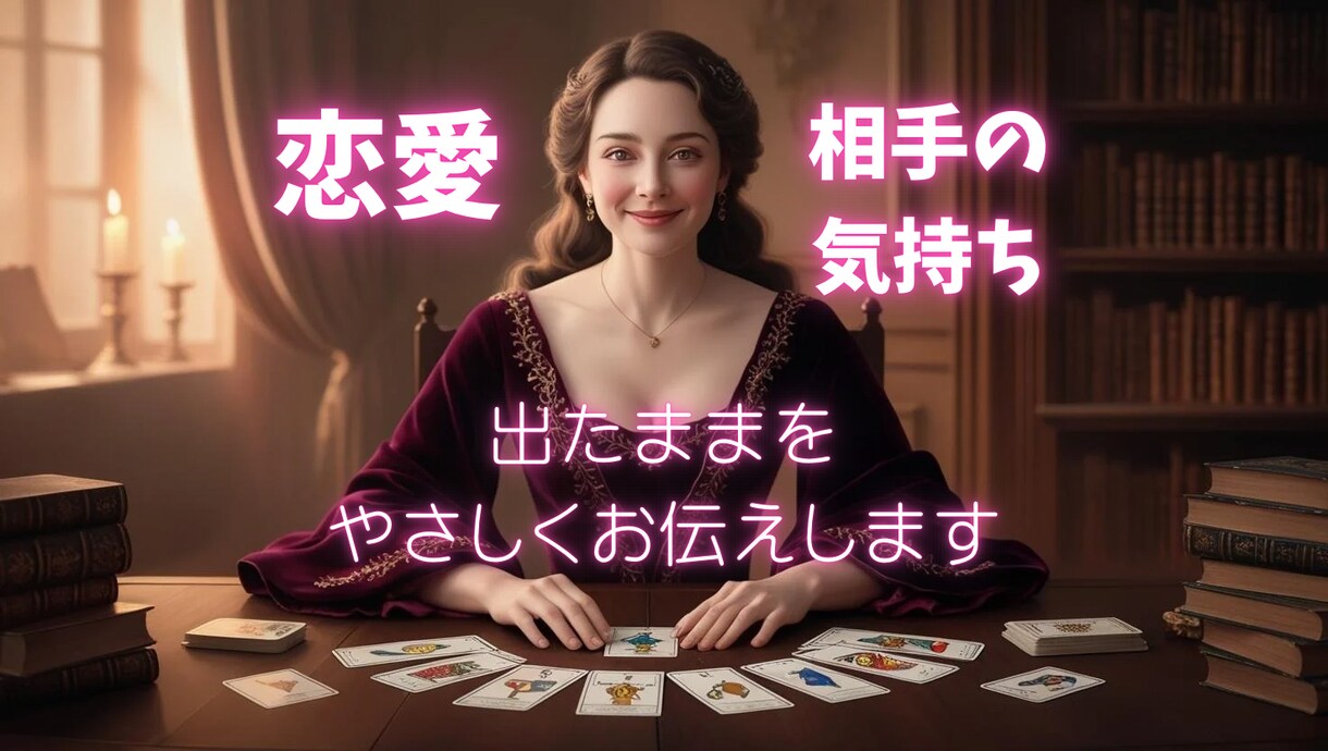 気になるあの人の本音をやさしくカードで紐解きます 知りたいけど傷つきたくない...でも知りたい、そんな気持ちに イメージ1