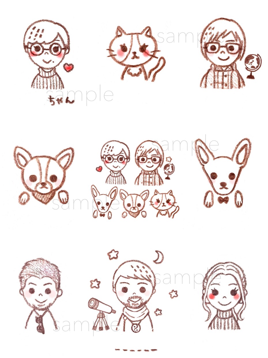 デフォルメ✩可愛いイラスト✩描きます 基本は一発描きです！ペットも描けます˙ᴥ˙ イメージ5