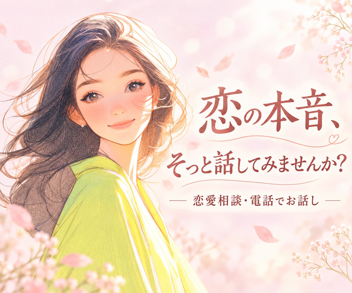 男女OK‼️行き詰まった恋の悩み聞きます 「恋の本音、そっと話してみませんか？」 イメージ1