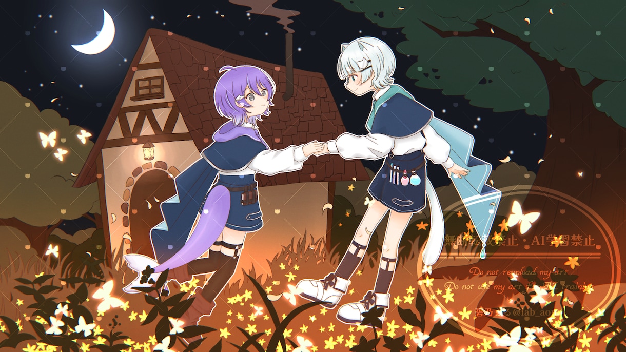 お好みのイラストお描きします 1枚絵･背景イラスト･歌ってみたのサムネ･MVイラストなど！ イメージ6