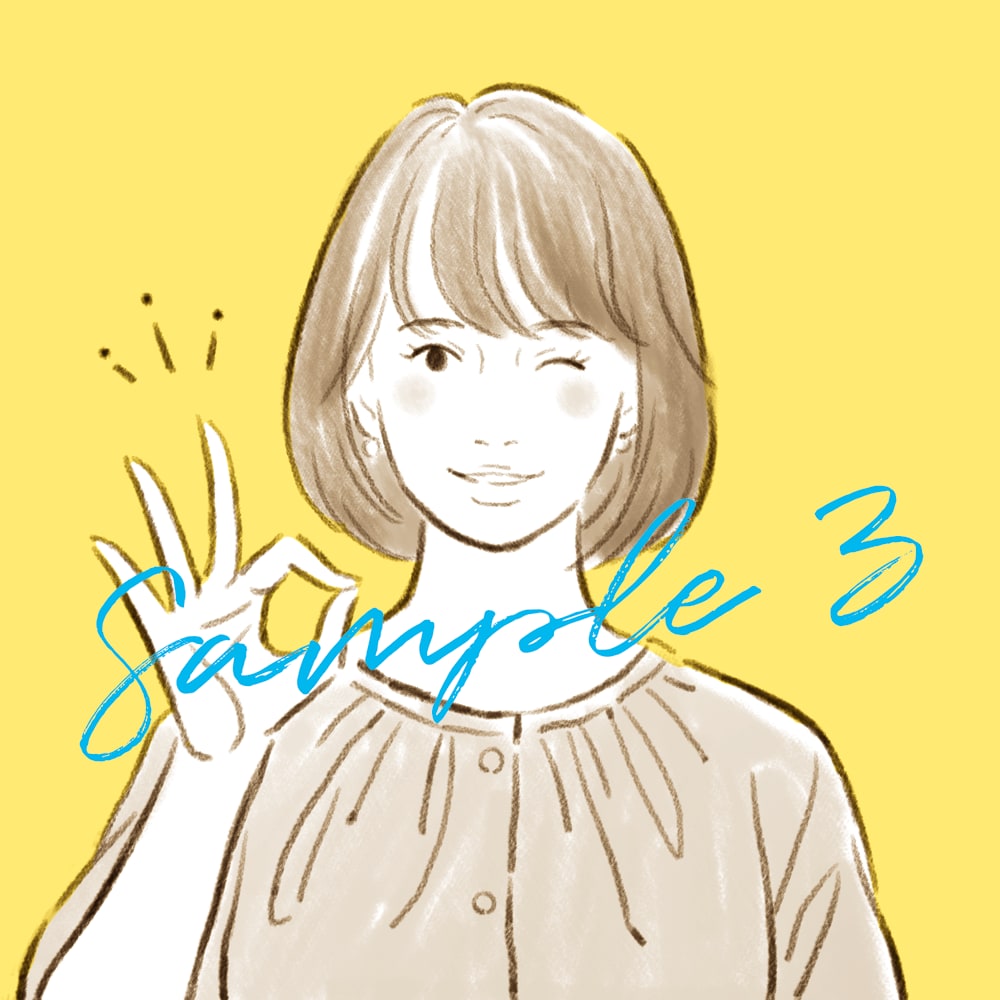 シンプルなラフスケッチ風の似顔絵アイコン描きます 商用OK！ちょっとおしゃれで清潔感のあるテイストに イメージ5