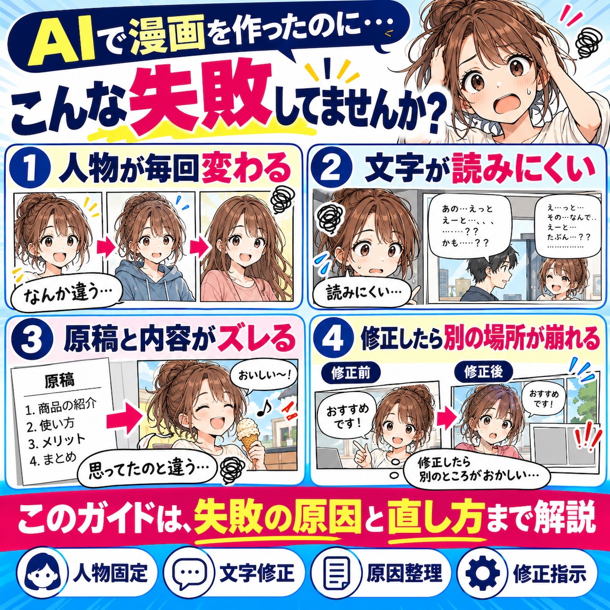 初心者が原稿からAI漫画自動作成ガイド提供します SNS・LP・Kindle・幅広く使えるテンプレ丸ごと収録 イメージ2
