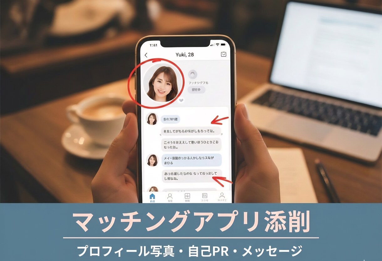 マッチングアプリのプロフィール添削します 恋愛相談乗るの楽しくて好きなので、話聞かせてくださいー！ イメージ1