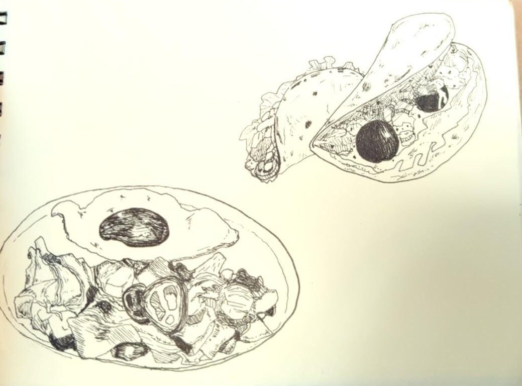 お料理のイラスト描きます お店のメニューやPR・POPに、ペン画のお洒落な雰囲気を！ イメージ1