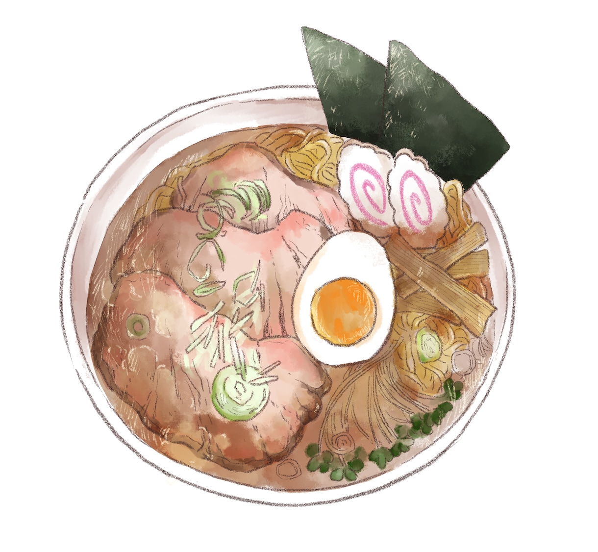 温かみのある食べ物イラスト制作します お店のメニューやアイコンンに、食べ物のイラストを制作します！ イメージ1