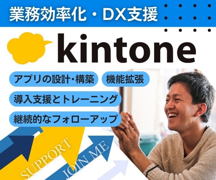 kintoneで業務効率化・DX支援サポートします 中小企業やスタートアップ向けkintone活用ソリューション イメージ1