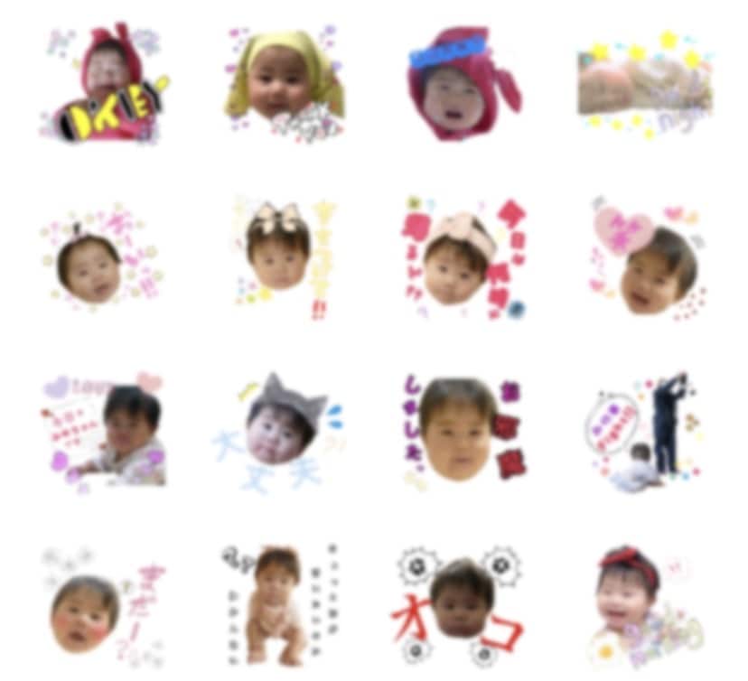 LINEスタンプ・我が子スタンプ作成します LINEでスタンプ使われる我が子が可愛くて自慢したい方向け イメージ5