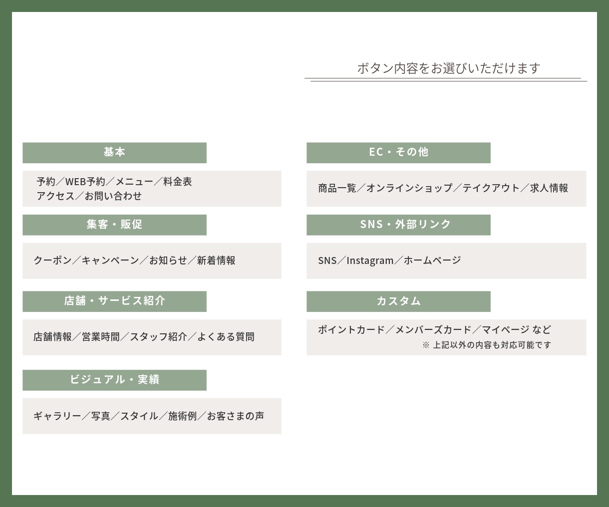 選べるテンプレ LINEリッチメニュー制作します テンプレ＋カスタマイズで、使いやすい導線を整えます イメージ8