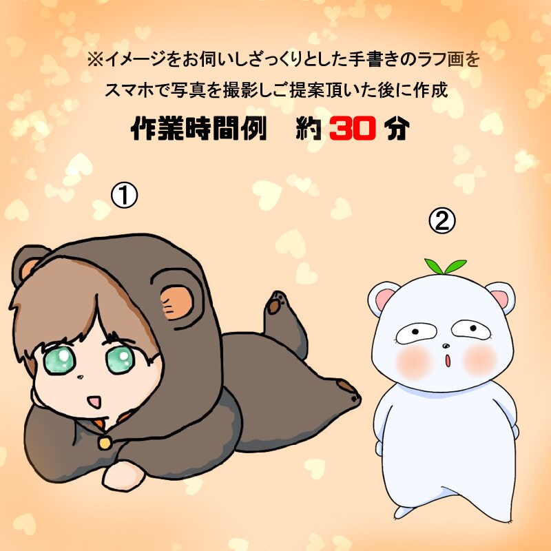 期間限定価格 超スピード納品！イラスト描きます 超時短！※【最短10分】でご提案！急いでいる方は是非どうぞ！ イメージ3
