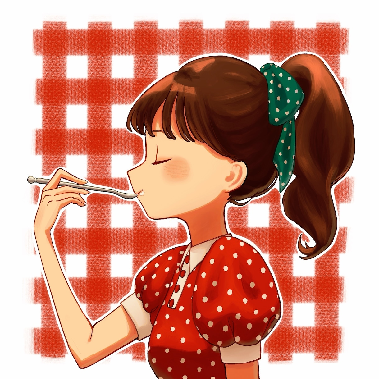SNSのアイコンを描きます 女の子と暖色、光が得意です！絵柄の方向性も相談可 イメージ1