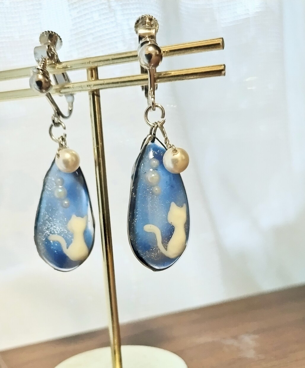 新しいデザインのアクセサリー販売します イヤリングやピアスに変更可能です☆ イメージ4