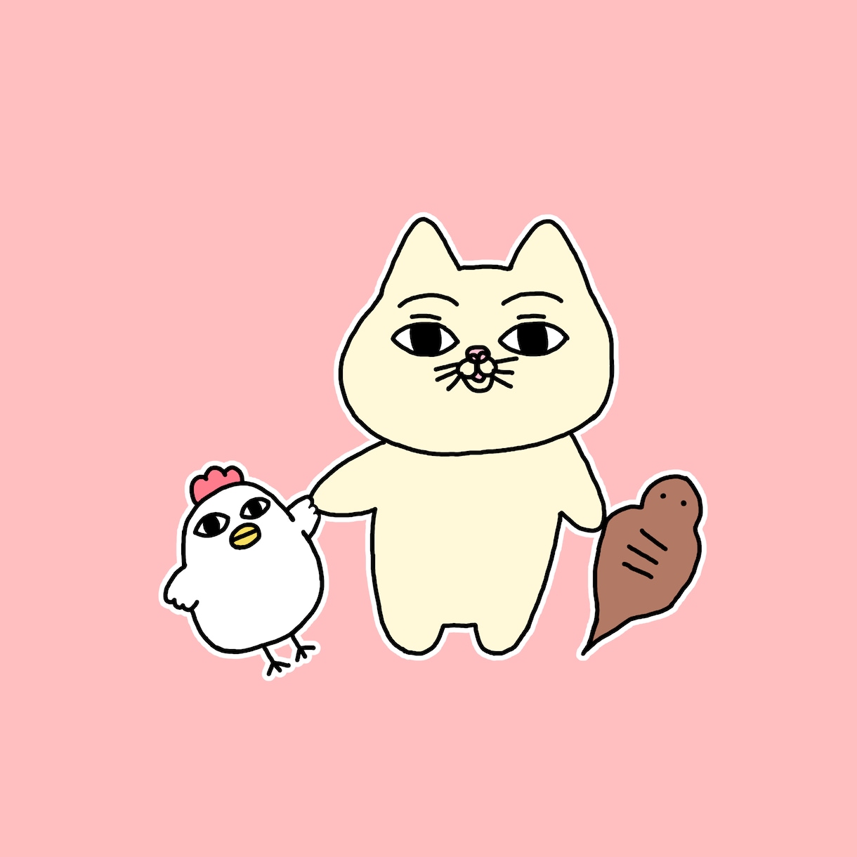 ゆるくてシュールなイラスト描きます シュールさがクセになるようなイラストです イメージ1