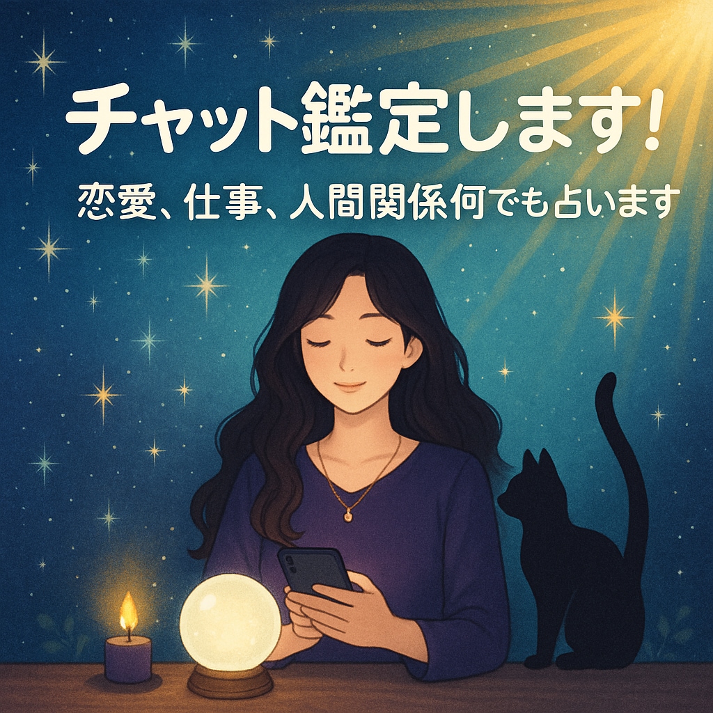 深夜のチャット鑑定30分！ゆっくり占います チャット鑑定やらせて頂きます！ イメージ1