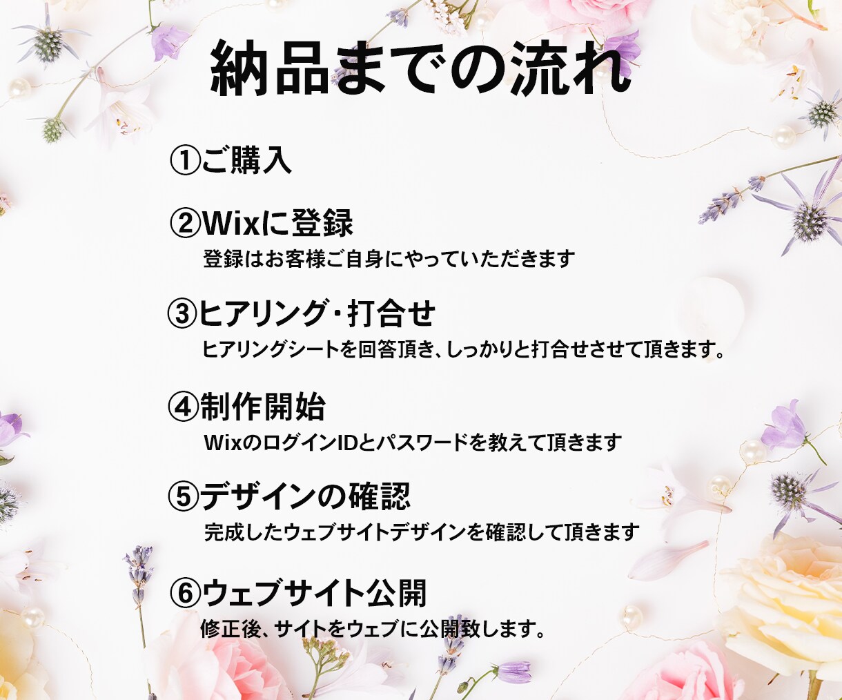 Wixでランディングページを作成します 反応がとれる！目的に寄り添うサービスをご提供します イメージ6