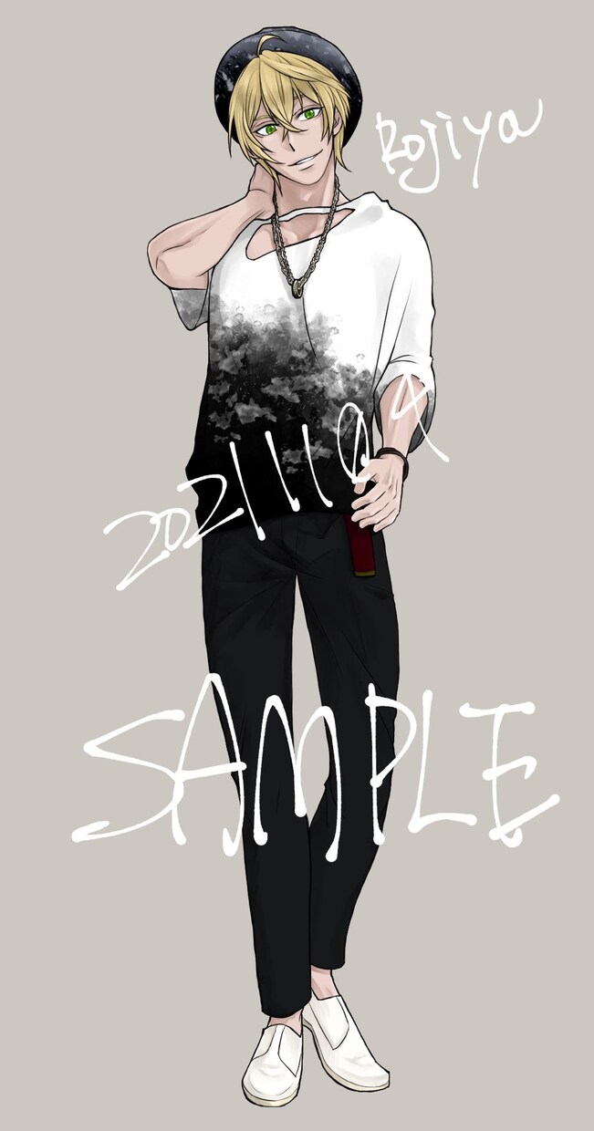 存在感のある人物イラスト作成します 少年漫画っぽいカッコいい絵柄で少年少女～壮年男性まで イメージ2