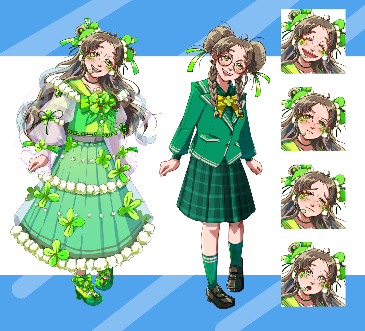 かっこかわいいキャラクター立ち絵作ります デザイン料込✨別途オプション(Live2Dパーツ分け含)様々 イメージ3