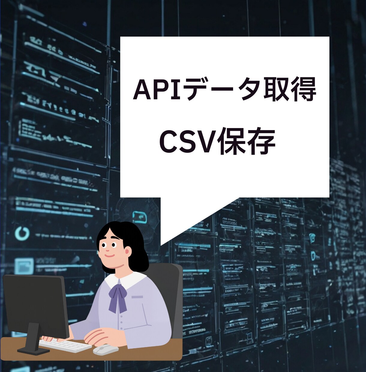 APIからデータ取得しCSV保存ツールを作成します Pythonでシンプルで使いやすいCSV保存ツールを作成 イメージ3