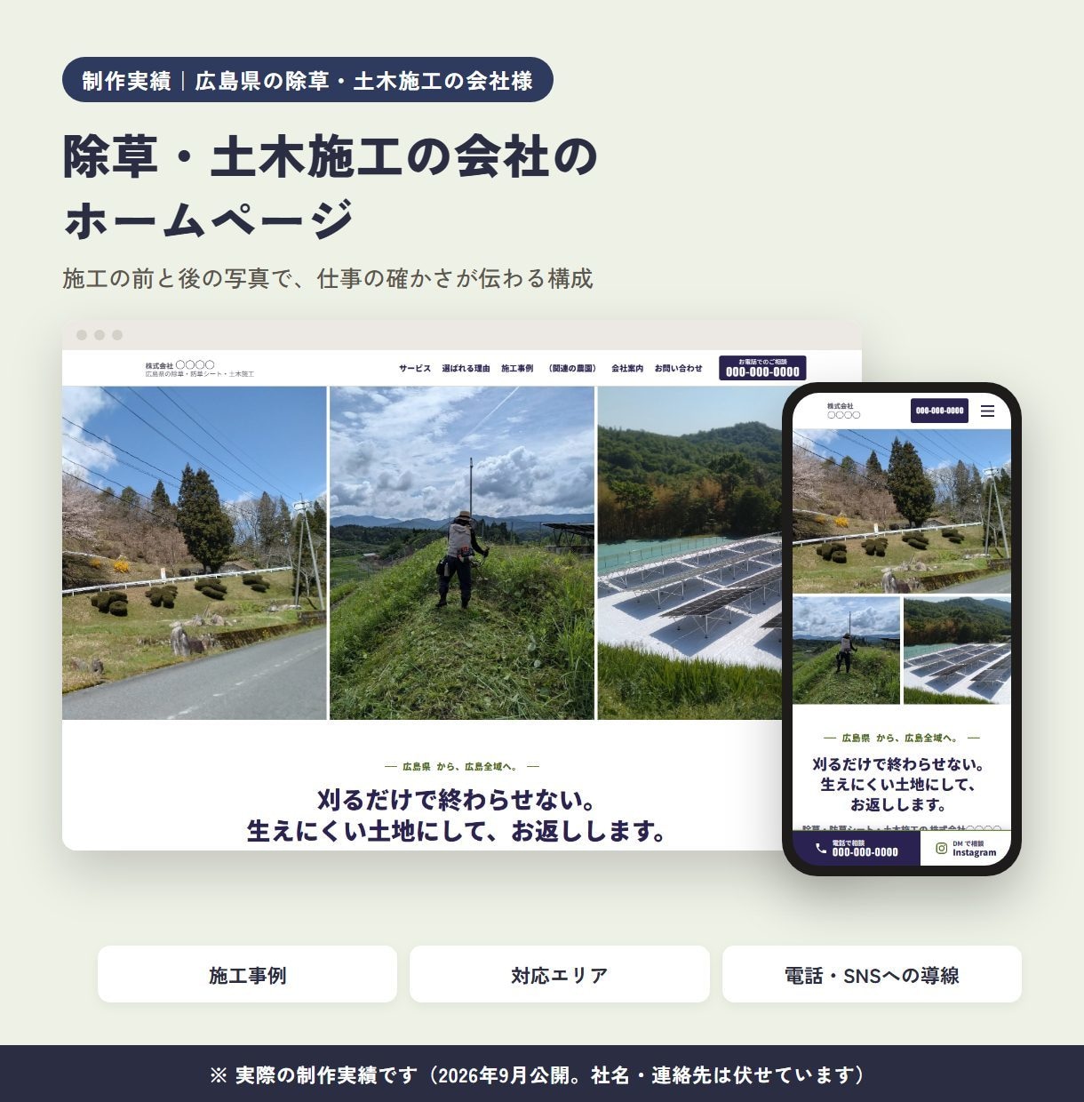お店や小さな会社のホームページを作ります 文章づくりから公開まで。スマホで見やすい1ページ イメージ6
