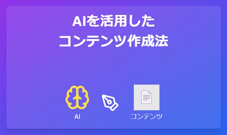 AIを活用したコンテンツ作成法を教えます より簡単にコンテンツを作成していく方法をご紹介 イメージ1