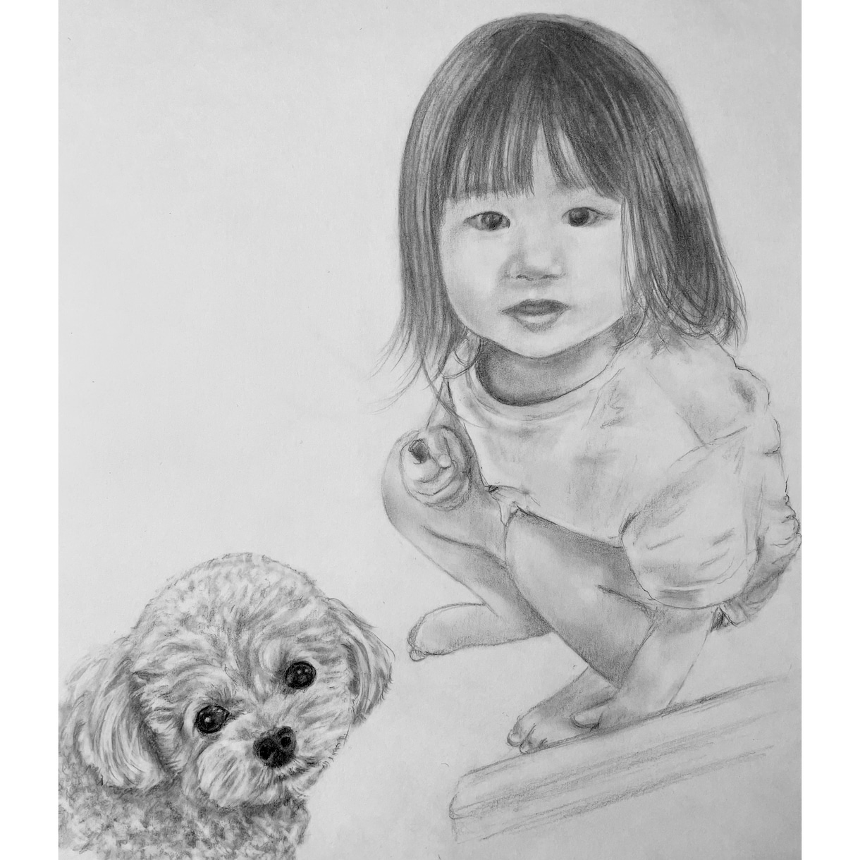 お気に入りの写真を手描きの鉛筆画で似顔絵にします 記念に…プレゼントに…世界で1つだけの鉛筆画で残しませんか イメージ4
