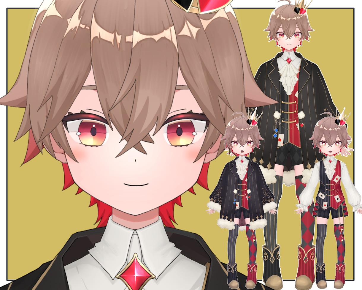かわいい女性Vtuberモデル制作します キャラデザからモデリング一括無料修正アフターフォロー込み イメージ6