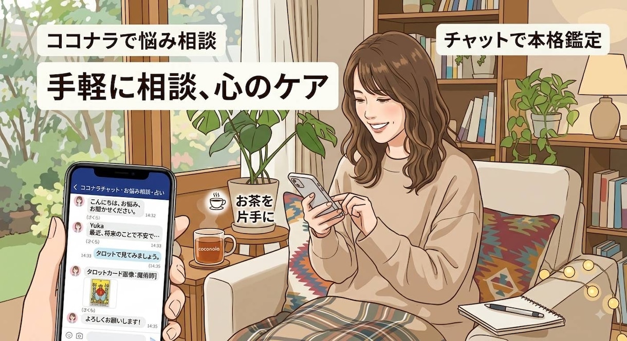 どうしたらいい？を一緒に考えます。チャット相談ます 不安な気持ちをひとりで抱え込まず、ここで全部話してください。 イメージ1