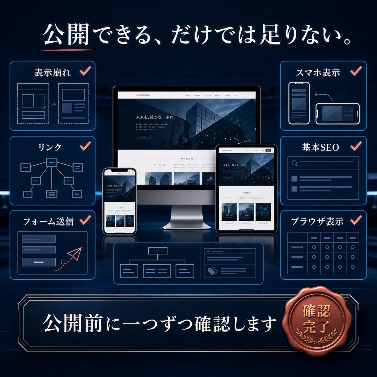 目的に合うホームページをまるごと制作します 企画・デザイン・公開までワンストップで対応 イメージ6